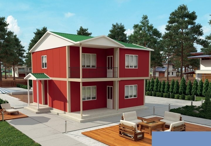 4+1 Çift Katlı Prefabrik Ev 150 m2